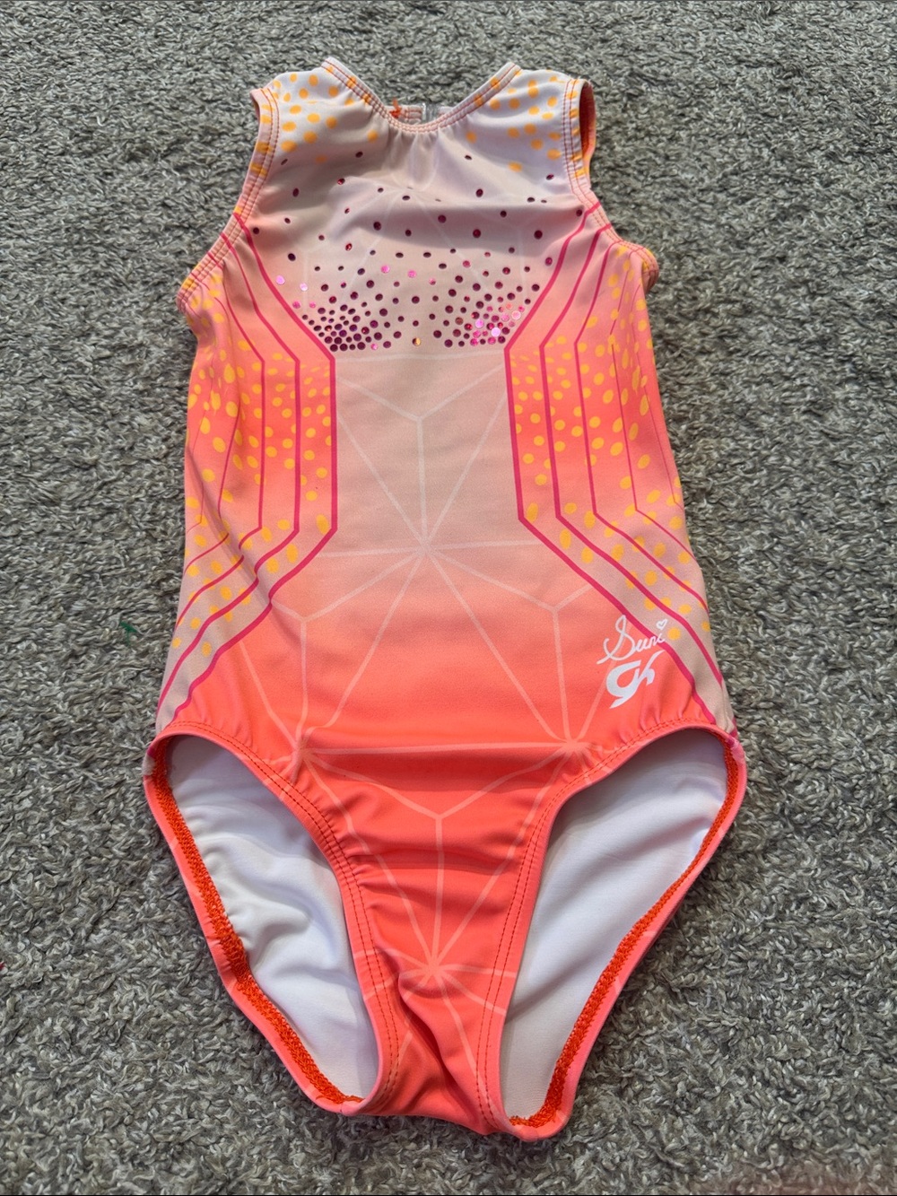 GK Elite Suni Lee Geometric Gymnastics Leotard CM